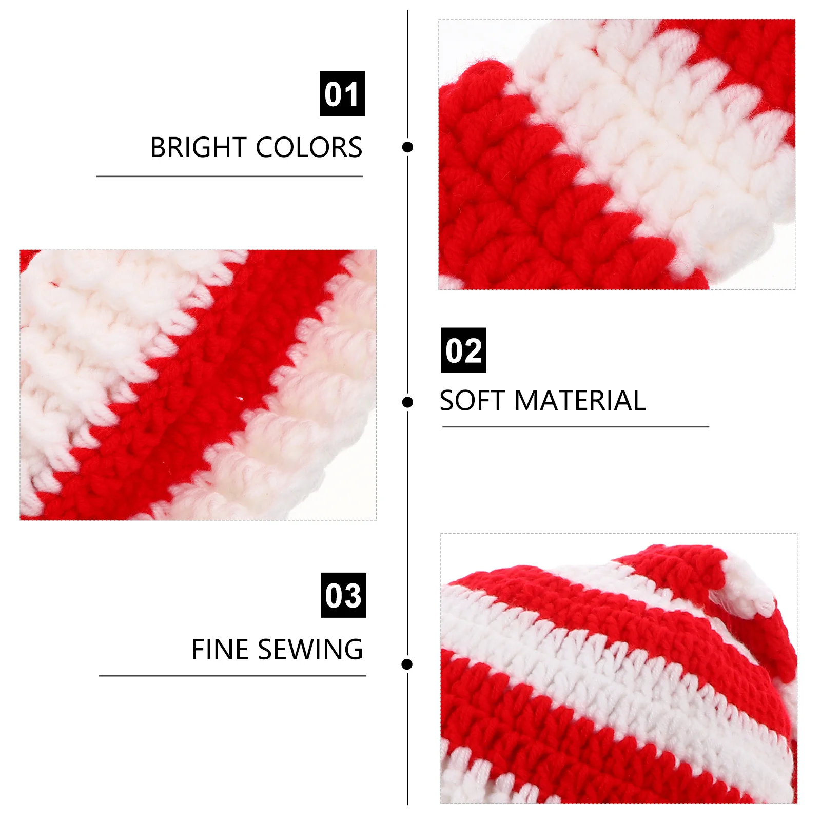 

1Pcs Baby Long Tail Christmas Hat Soft Breathable Infant Photo Prop Newborn Photography Outfit Baby Photo Prop