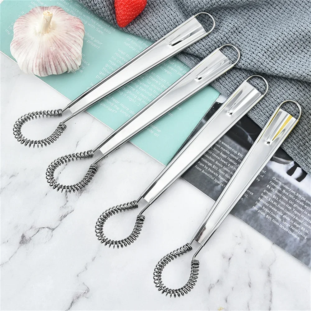 1PC 20cm Stainless Steel Magical Hand Held Spring Whisk Mini Kitchen Eggs Sauces Mixer Kitchen Gadgets Accessories