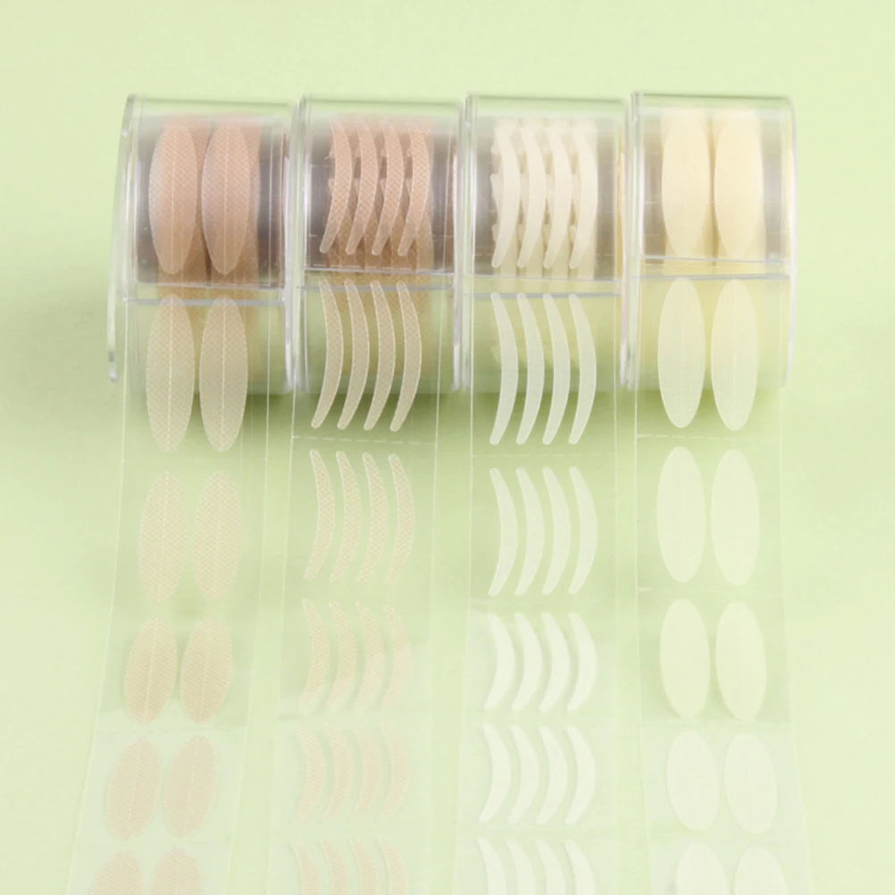 

1200Pcs Invisible Double Eyelid Tape Fiber Eyelid Stickers Thin Mesh Pattern Natural Makeup Air Permeable Beauty Care for Women