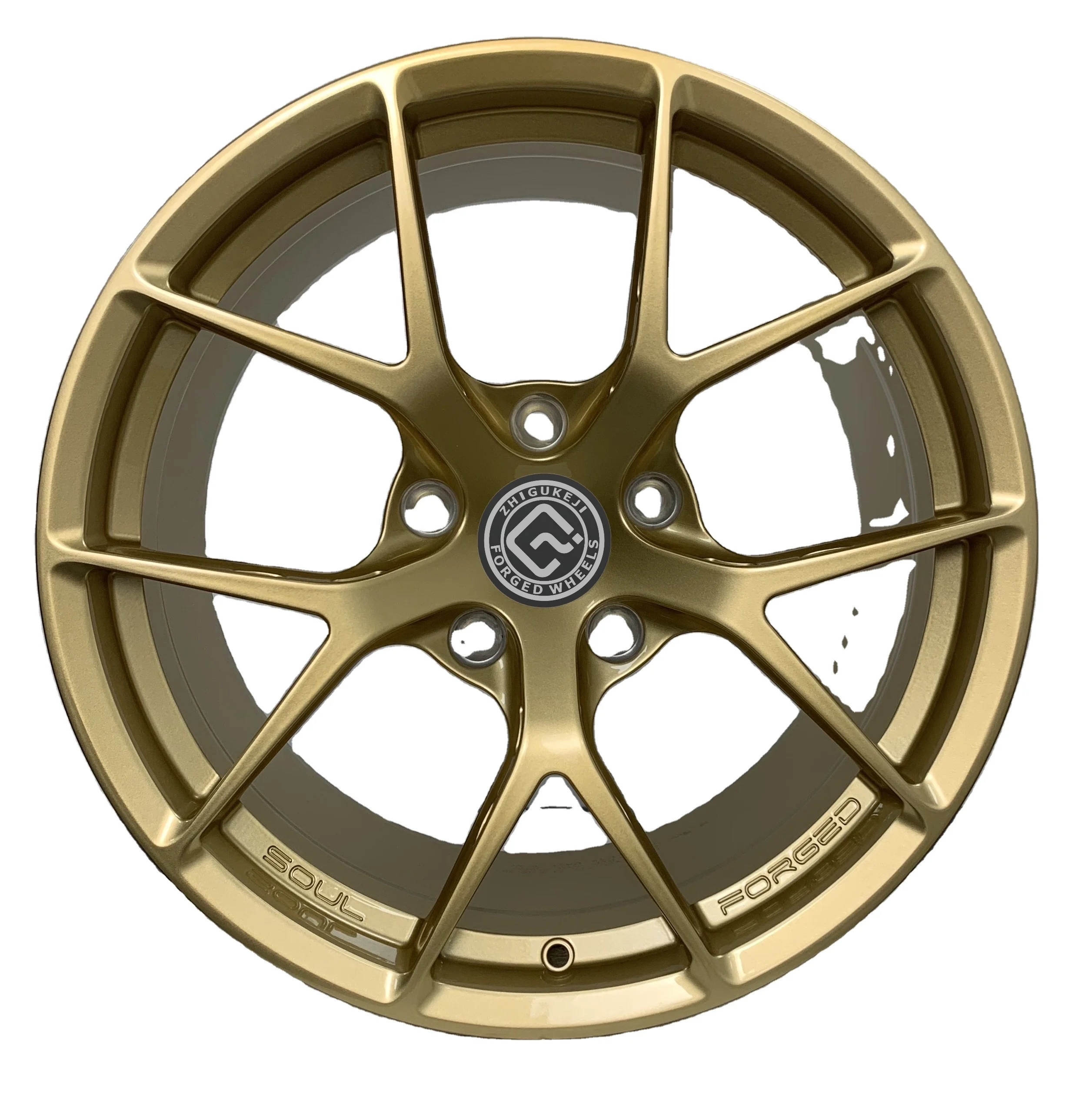 Customizable 18X8.5 Aluminum Forged Rims 5X120 CB 72.5 Titanium Skeleton Knurling Wheel Construction