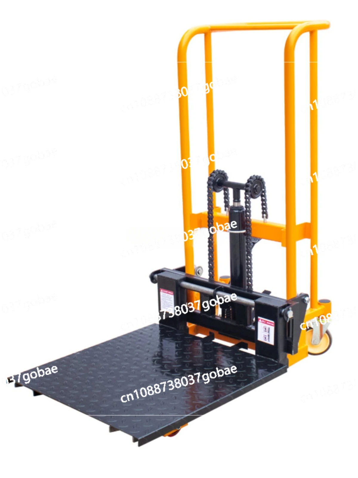 Manual Mini Forklift Household Small Hydraulic Elevator Car Pile Handling Trucks