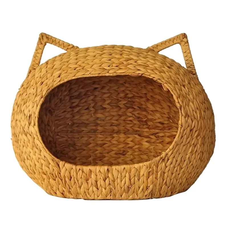 

Other Wooden Outdoor Products/Cat/Dog Pet Cage Furniture House Woven Seaweed Rattan Pet Cage House