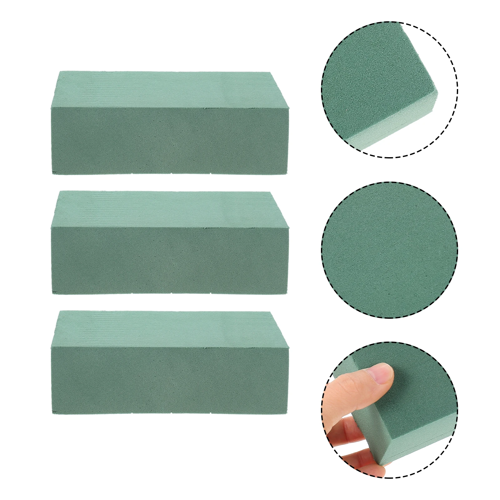 

4 Pcs Floral Foams for Flower Arrangements Manual Square Holder Fresh Flowers Base Lightweight Compact Size Home Shop Use