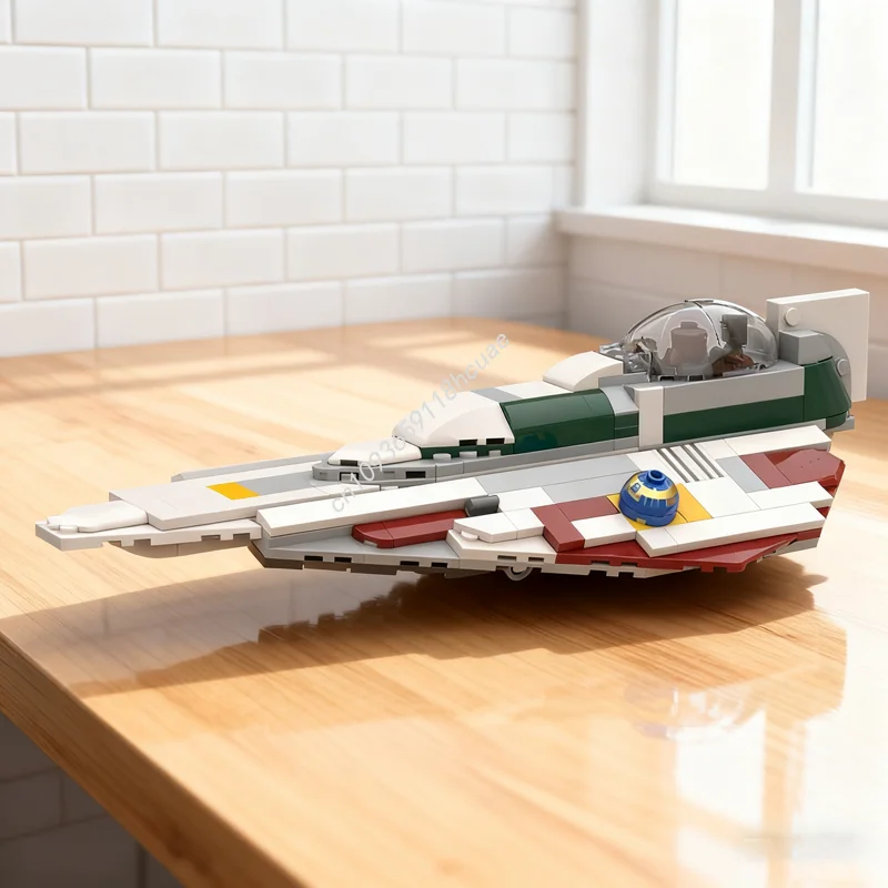 

308 шт. MOC Mace Windu S Delta 7 Aethersprite модель строительные игрушки блоки архитектура сборка DIY детский рождественский подарок на день рождения