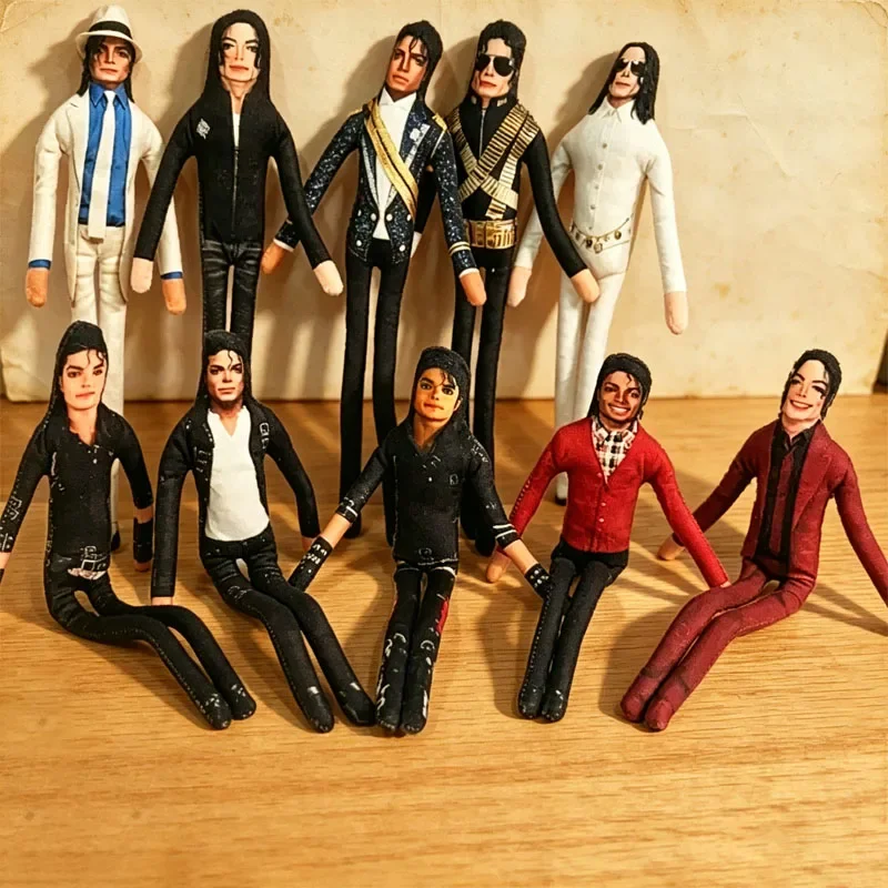 Michael Jackson Bendable Doll Flexible Wire Frame Poseable MJ Abstract Rat Jerky Doll King of Pop Collectible Fan Gift