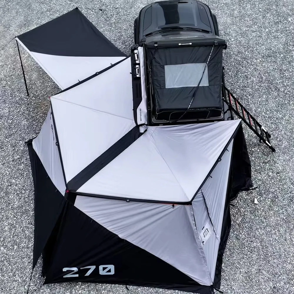 ADA OVERLAND 270 Degree Car Awning Tent Four-Season Waterproof Portable Canvas 2m Hard Shell Awning