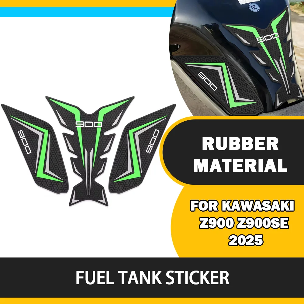 For Kawasaki Z900 Z900SE Z900 SE 2025 Motorcycle Fuel Tank Sticker Oil Gas Cap Cover Protector Decals Kit Accessories Waterproof