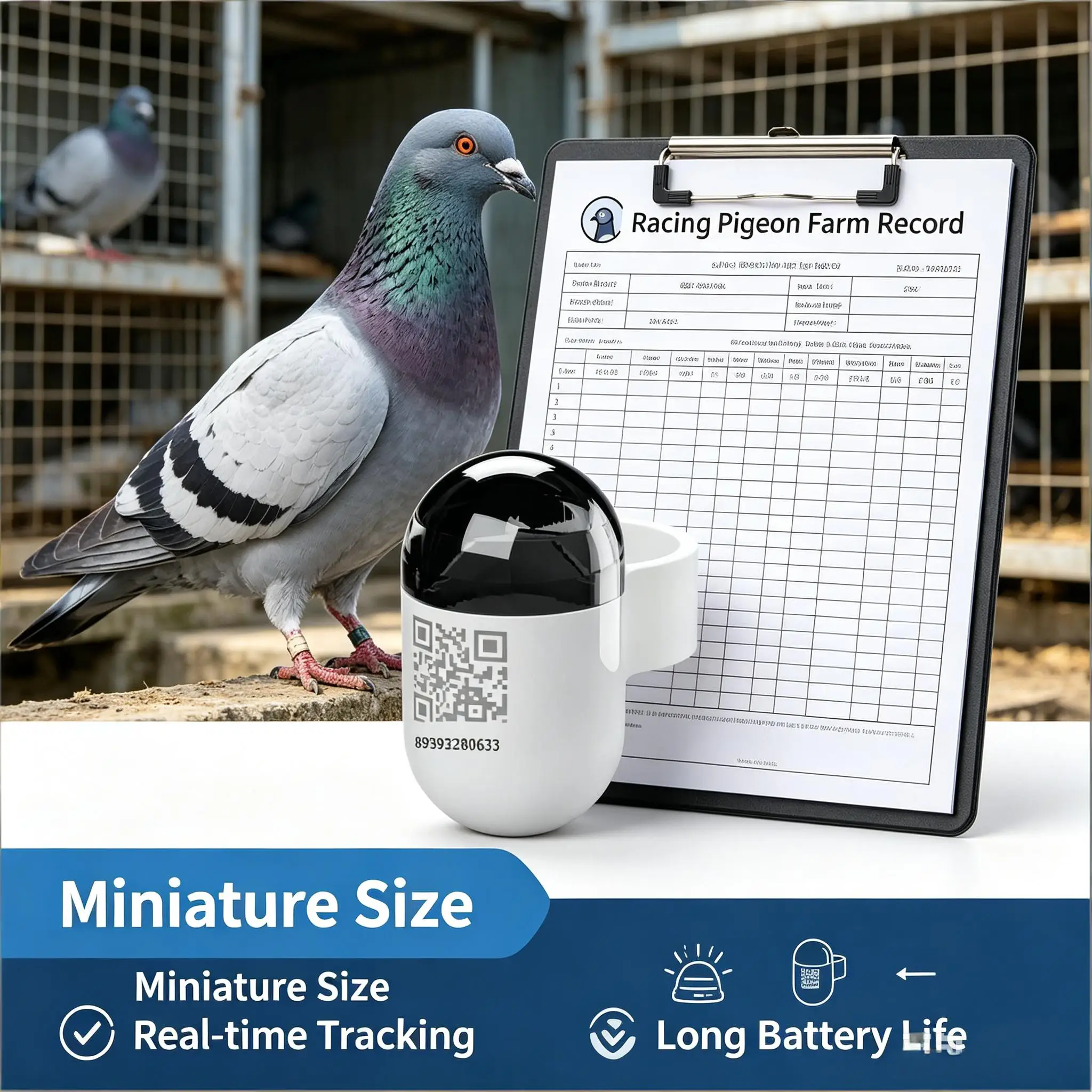 Pigeon GPS Locator for Outdoor Flying-- New Waterproof Mini Real Time Pigeon GPS Locator with 4G Network