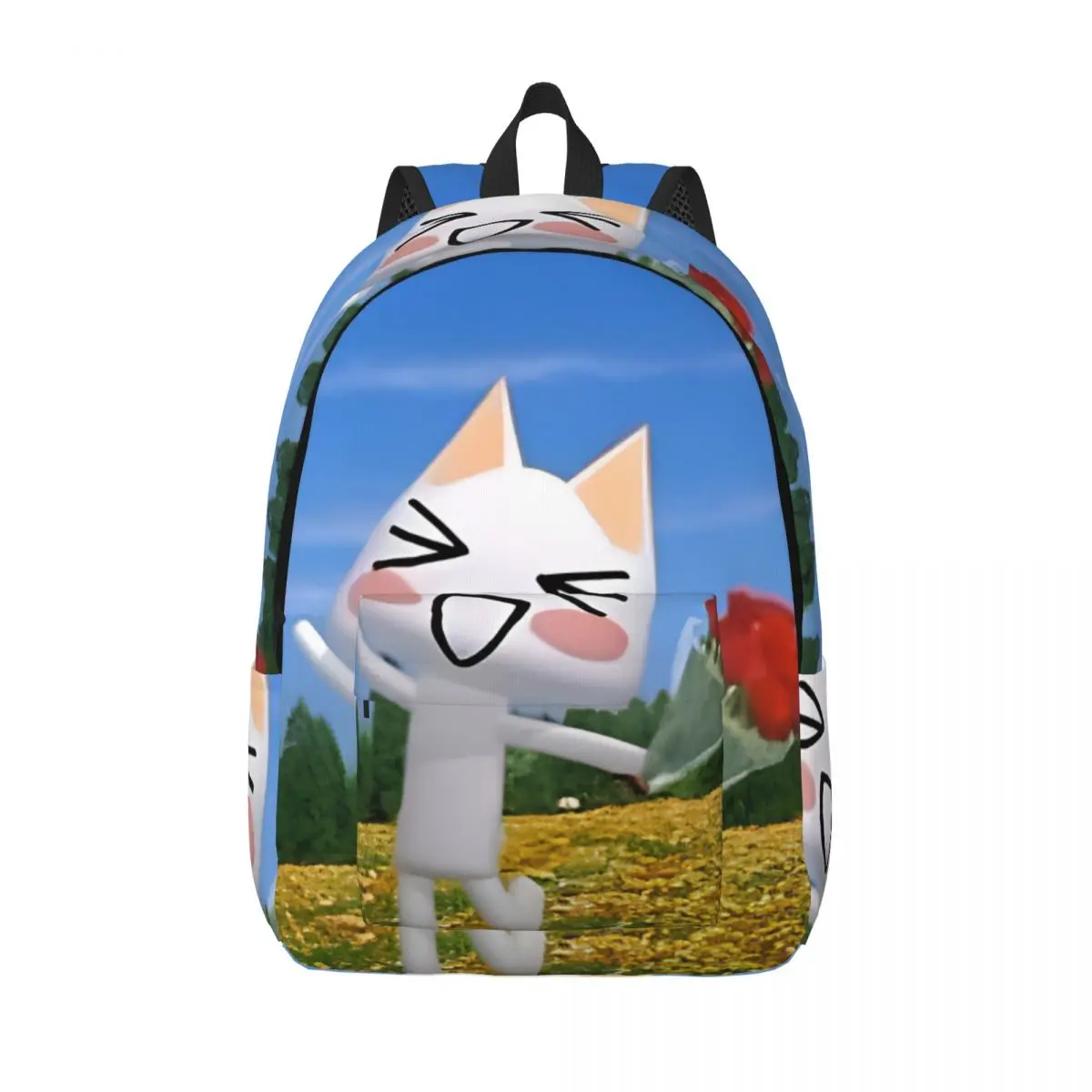 

Рюкзак Toro Inoue Cat для учащихся начальной школы Kawaii Neko, сумка для книг, холщовый рюкзак для подростков, уличный рюкзак