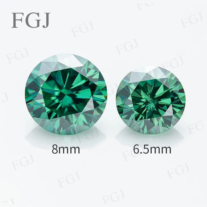 

0.1ct-6ct Moissanite Gemstone Round Shape VVS1 With GRA Lab-Grown Diamond Tester Positive Wholesale Price for Jewelry Making DIY