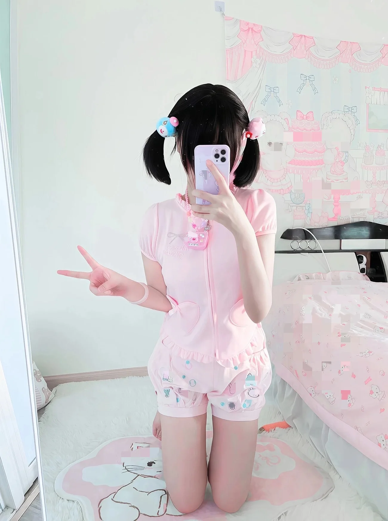 

Kimotimo, японский милый кардиган с бантом, футболки, женские укороченные топы с круглым вырезом и короткими рукавами на молнии и оборках, винтажный сладкий Y2k Ropa De Mujer