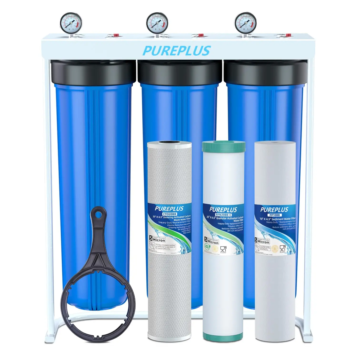 Whole House Water Filter, 3 Stage 20