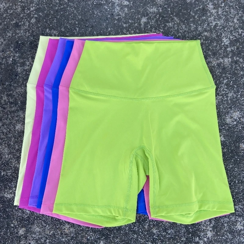 Yoga Shorts With Pocket Women Sports Shorts Gym Workout Short Leggings High Waist Fitness Short Pants Running Cycling Sportswear