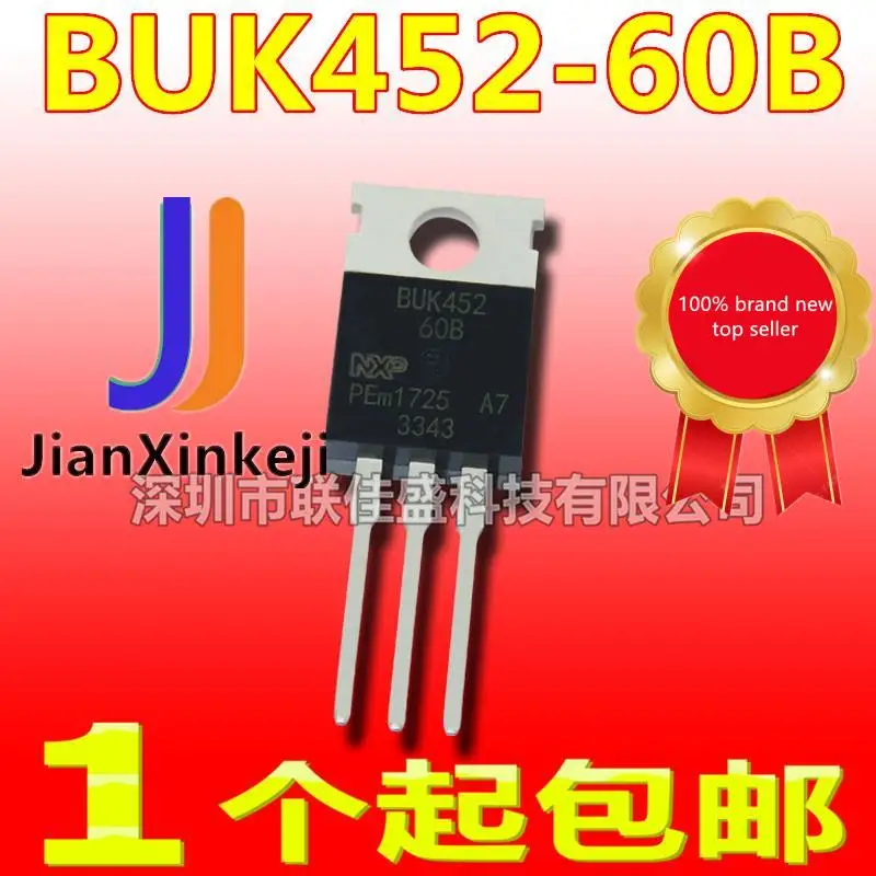 

10pcs 100% orginal new in stock BUK452-60B 15A/60V TO-220 N-channel MOS tube field effect tube