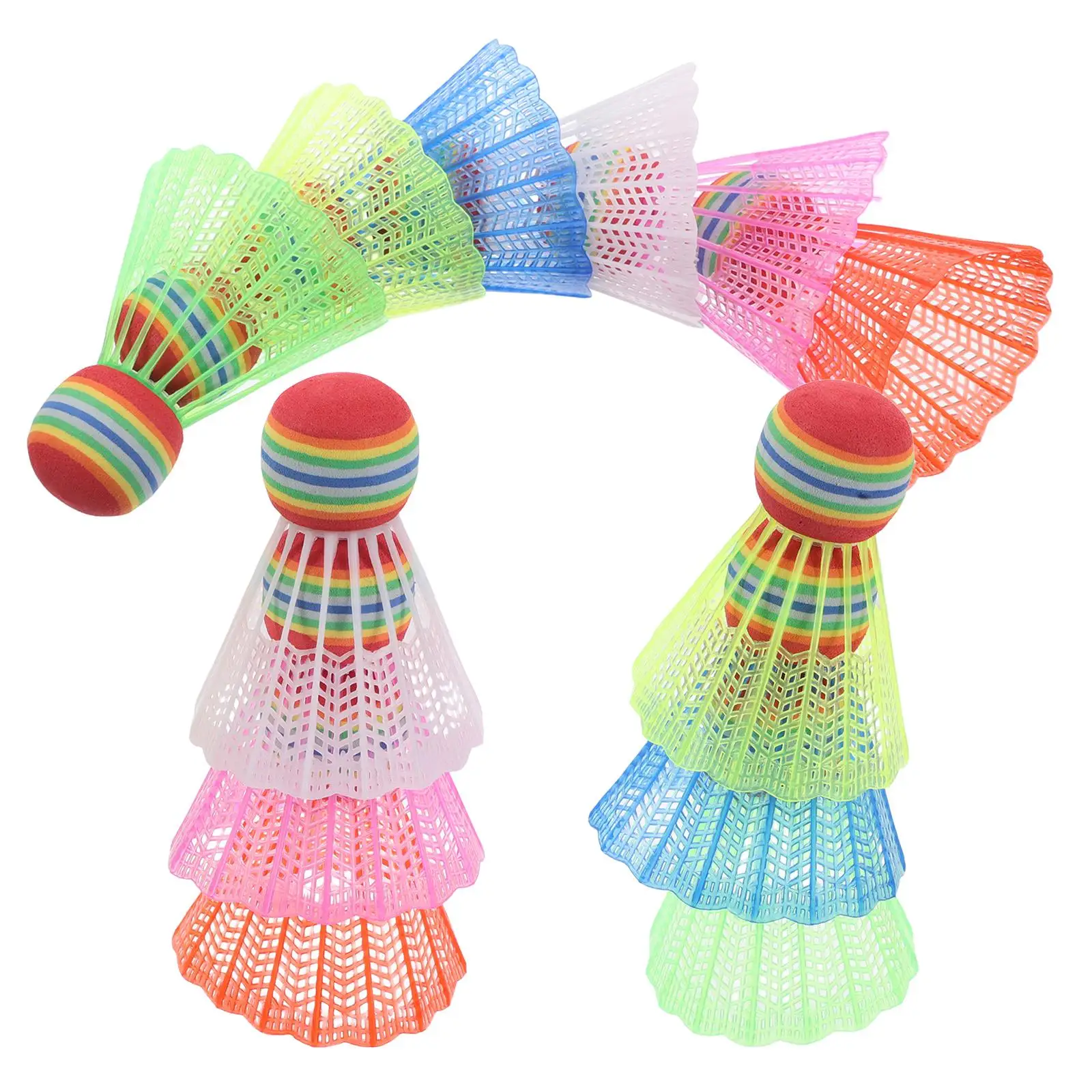 Indoor Colored Shuttlecock Big Head Badminton Shuttlecocks Nylon Ball Plastic Child