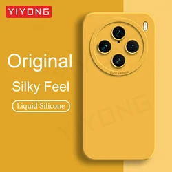 For VivoX100 Pro Case YIYONG Silky Feel Liquid Silicone Soft Cover For VIVO X100 Ultra X200 Pro Mini VivoX200 Global Phone Cases