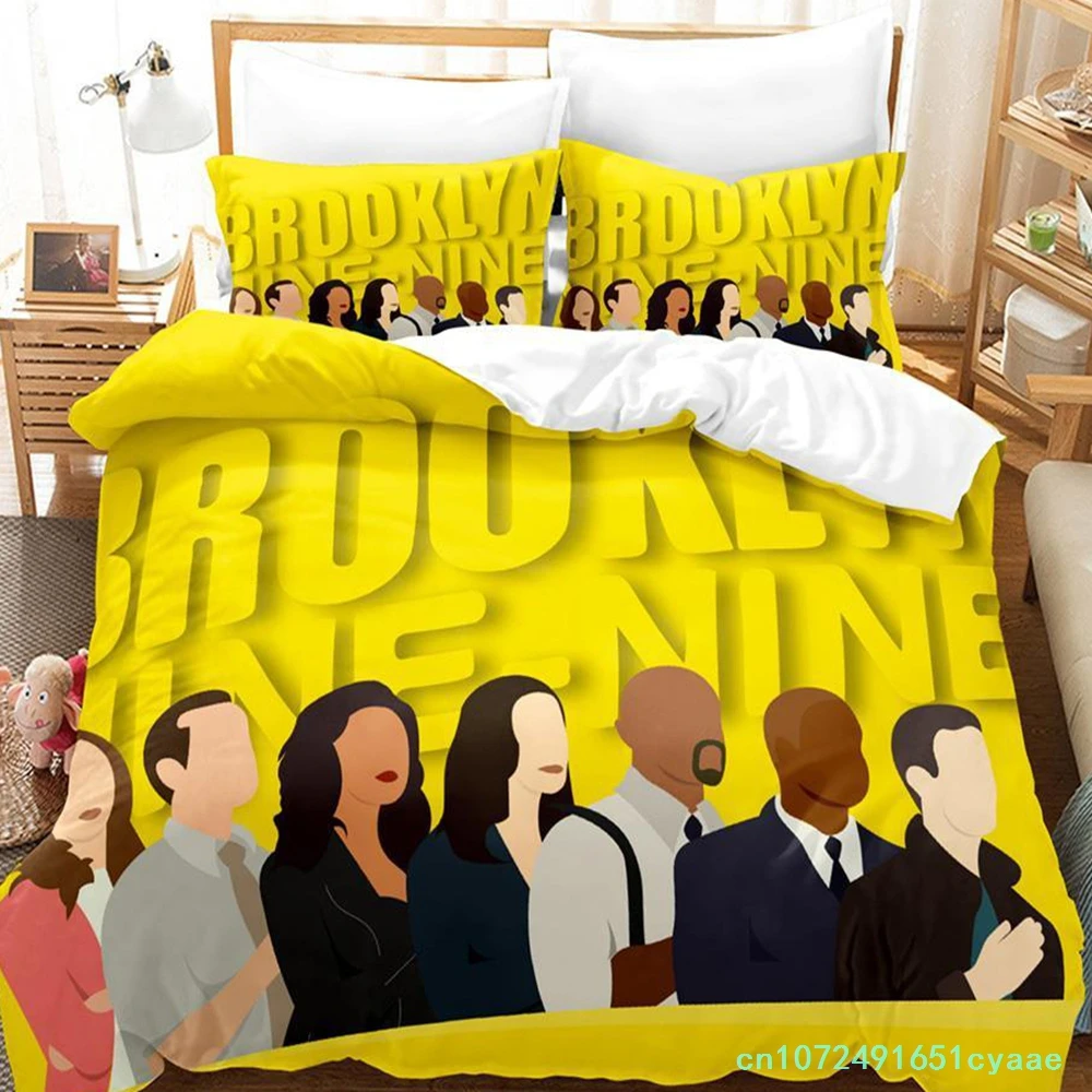 2023 Trend Brooklyn Nine-Nine Bedding Set Single Twin Full Queen King Size Bed Set Adult Kid Bedroom Duvetcover Sets Anime Bed