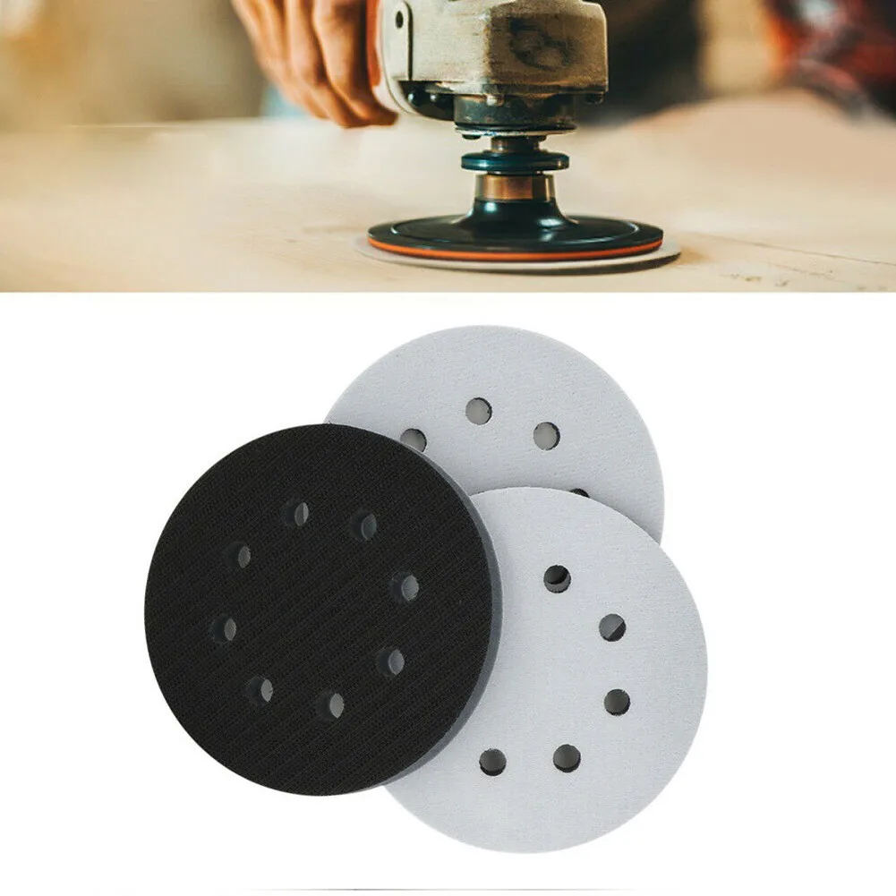 مجموعة من ثلاثة واجهات ناعمة للوسادات مقاس 5 بوصات مصممة لتحسين أداء أقراص الصنفرة مع إدارة الغبار #6