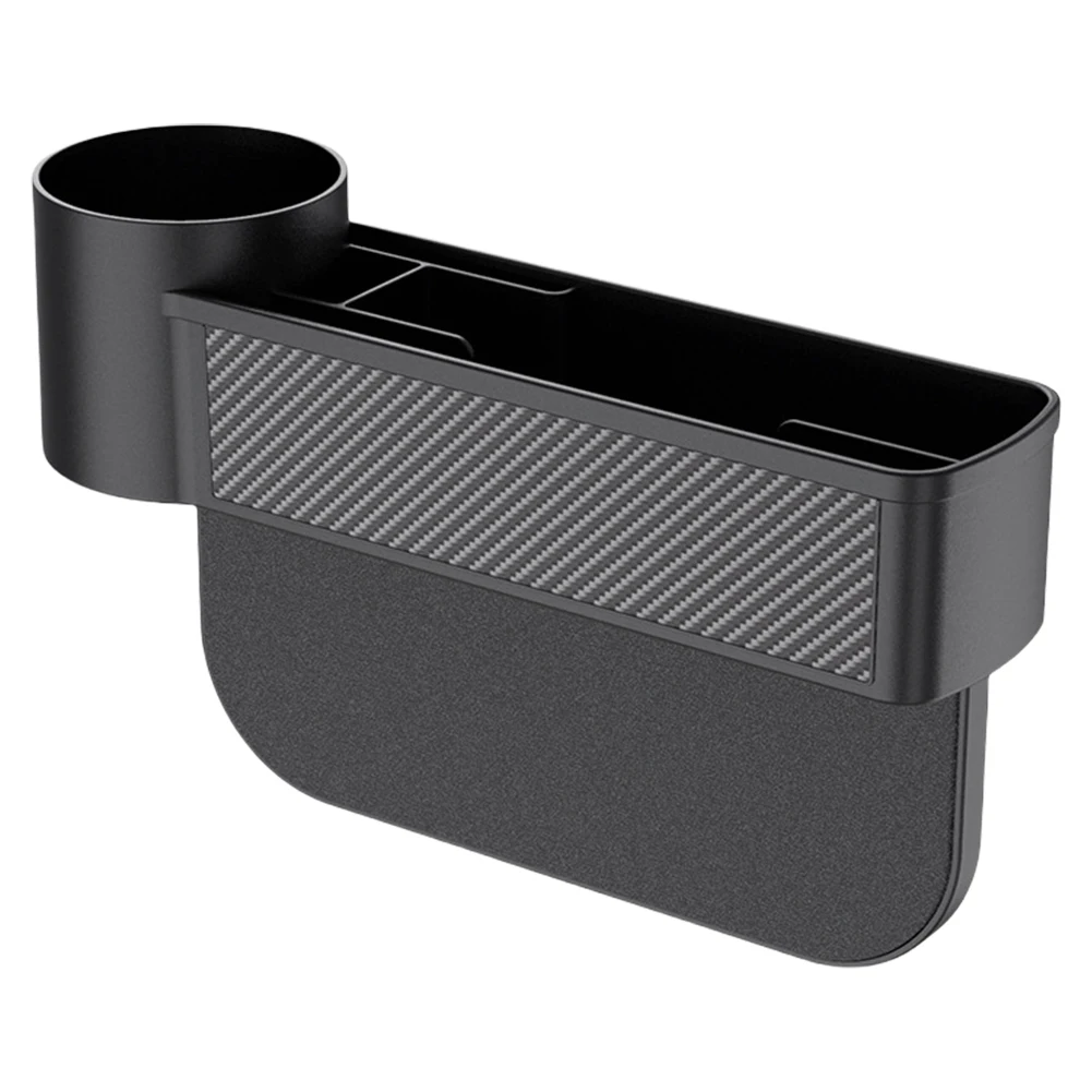 Car Seat Filler Cup Holder Wallet Phone Cigarette Slit Pocket Side Storage Box with Cup Holder Car Interior Accessories