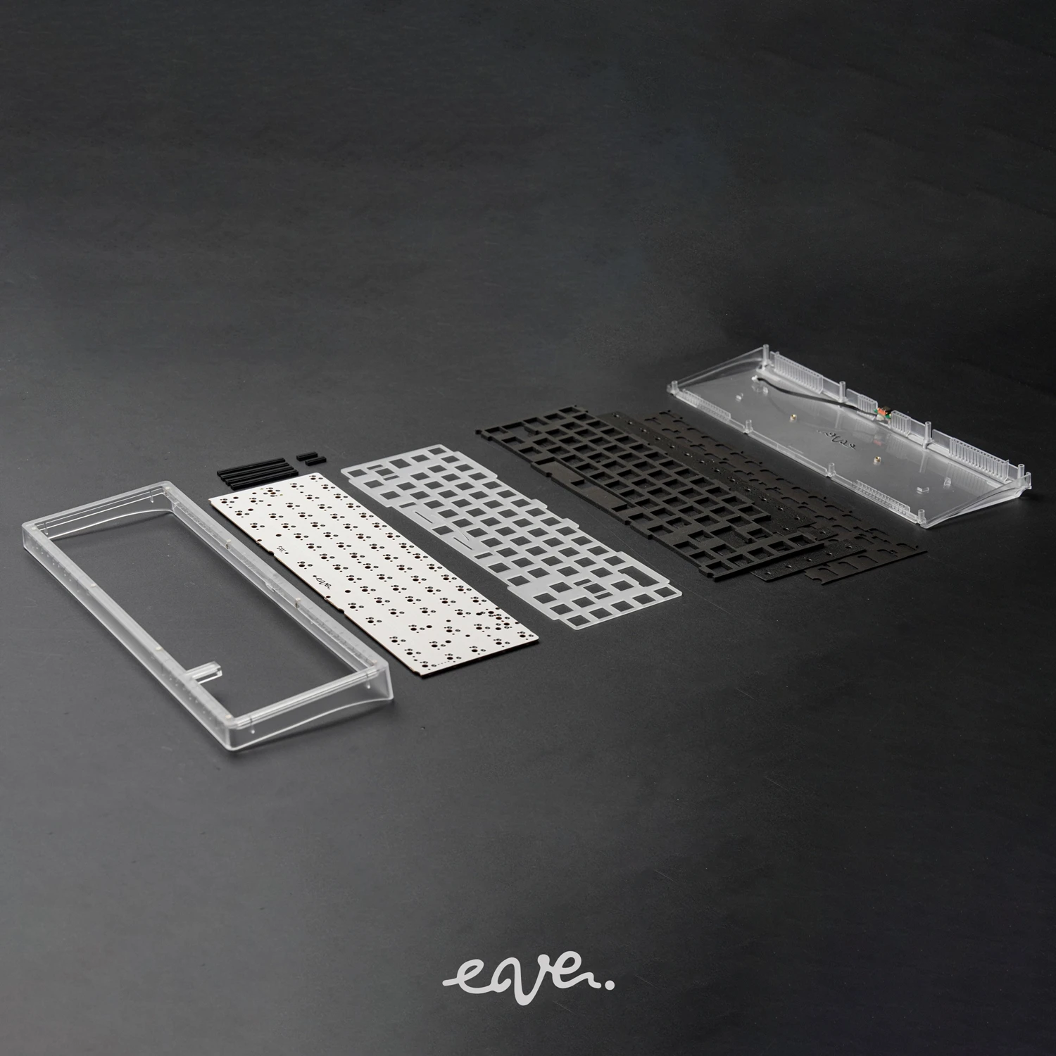 Swagkeys EAVE65 기계식 키보드 키트 맞춤형 유선 키보드 크리 에이 티브 PC 사출 성형 투명 키보드 PC 액세서리