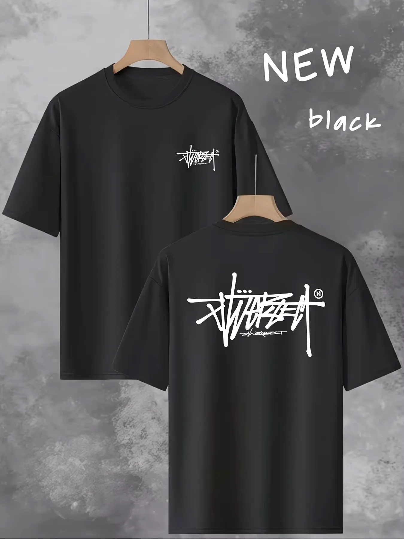 Meistverkauftes vielseitiges Sommer-Herren-T-Shirt mit kurzen Ärmeln, sportlich-lässige Mode, Rundhals-Sportbekleidung