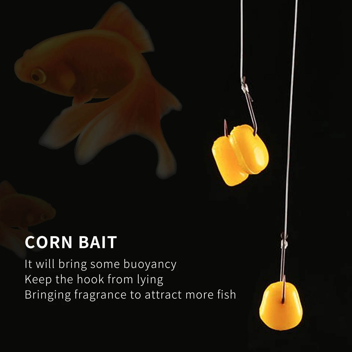 

200pcs Artificial Corn Baits Lifelike Sweet Corn Taste for Freshwater Saltwater Fishing Rivers Lakes Reservoirs Ponds Streams