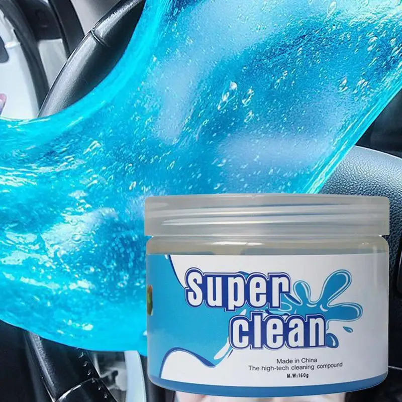 Super Dust Clean Clay Dust Keyboard Cleaner Slime Toys 160g Car Cleaning Gel Mud Putty Kit For Laptop Cleanser Glue Cars Part