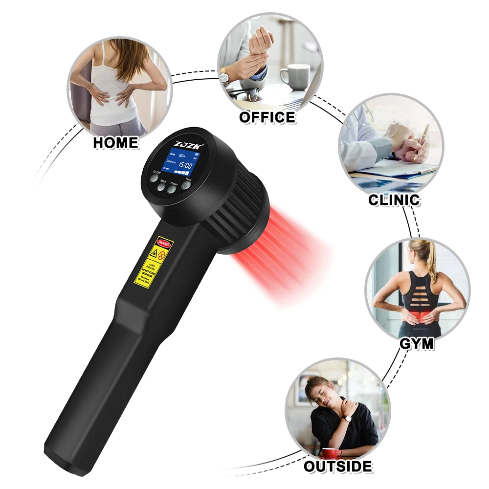 

ZJZK 8W Robotic Mls Laser Therapy For Pets And Humans 808nmx25diodes Cold Laser Therapy For Diabetic Neuropathy Tendinitis