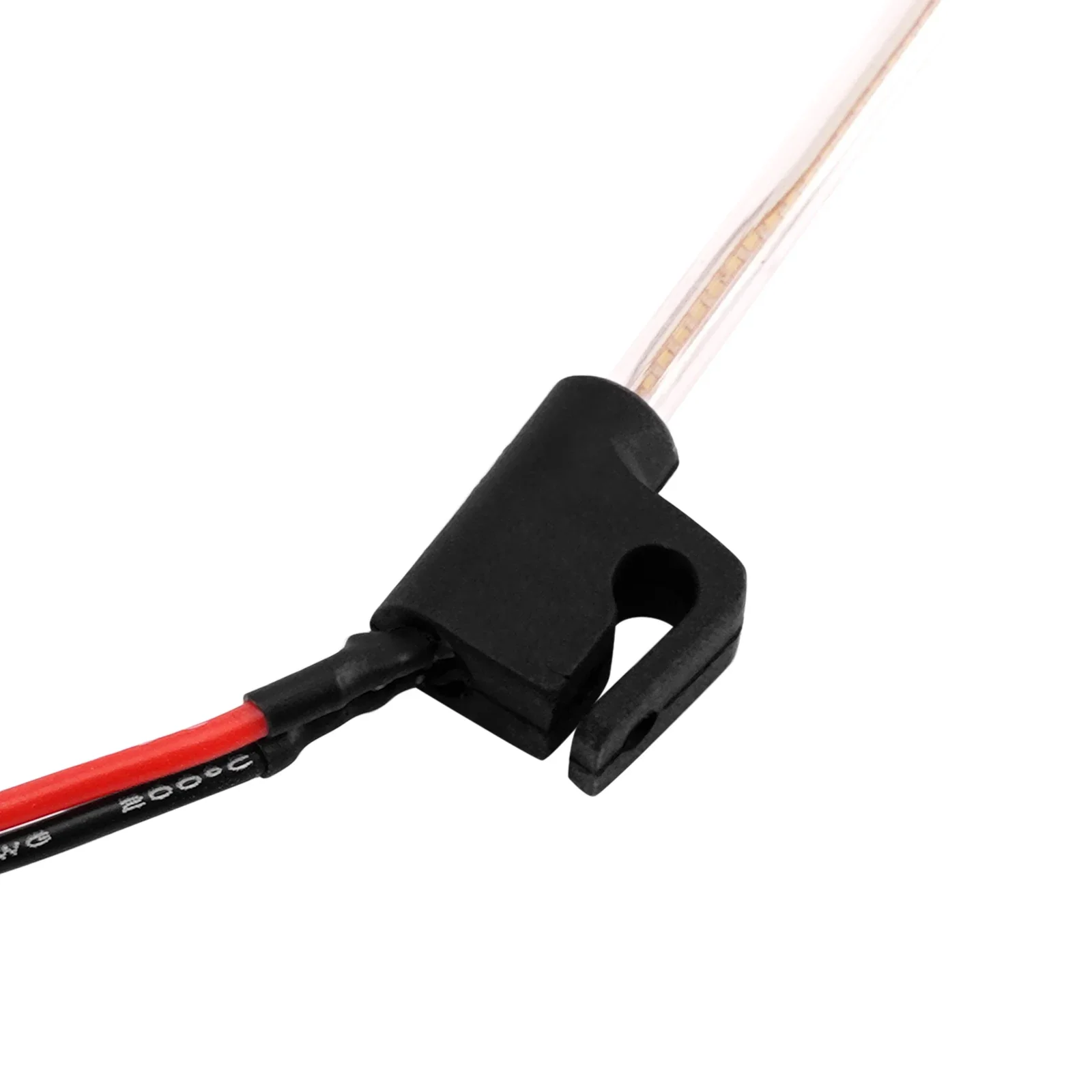 INJORA LED سوط ضوء مع مقياس جبل ل 1/18 1/24 RC الزواحف ليلة القيادة الملحقات