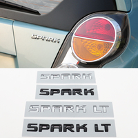 1PC 3D ABS Car Letter Logo Sticker Tail Bumper Badge Auto Rear Trunk Emblem Decals Accessories For SPARK LT XFL