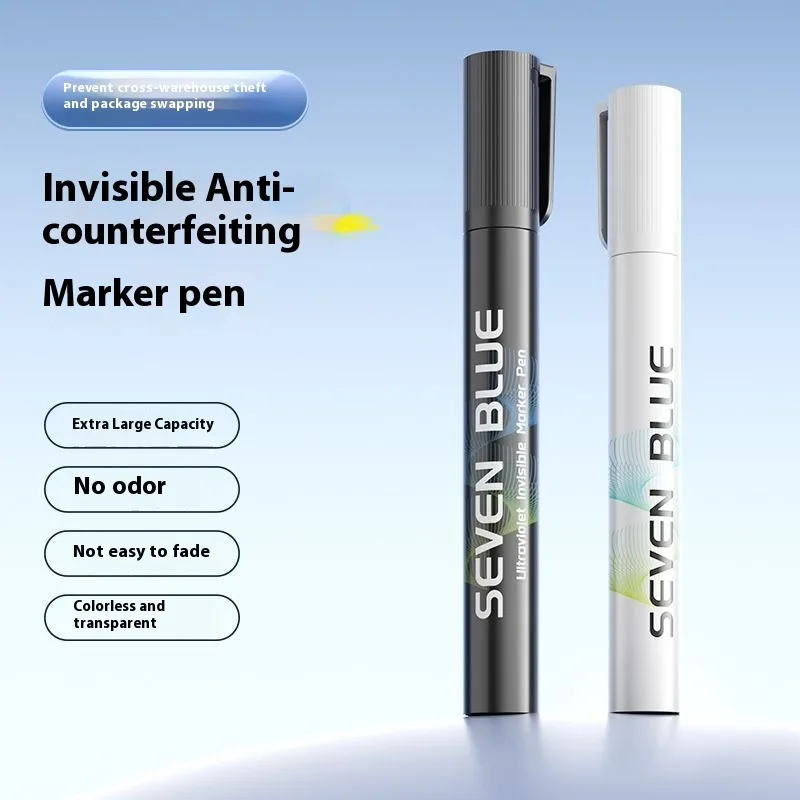 Invisible Marker Quick-drying Not Wipe Hidden Password Mark UV Purple Light Oily Ultraviolet Fluorescence Anti-counterfeiting