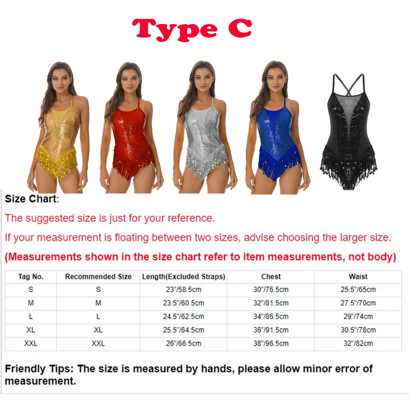 Tango Latin Cha-Cha Samba Costume Womens Oblique Shoulder Fringed Dance Dress Long Sleeve Irregular Hem Waltz Dance Leotard