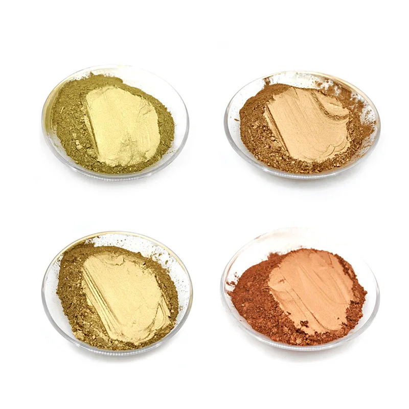 50g Copper Gold Powder Pigment Pearl Powder Diamond Metal Powder Pigment Suitable for Indoor Decoration