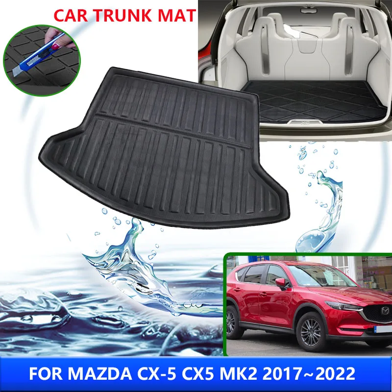 

Car Trunk Mat For Mazda CX-5 CX5 CX 5 MK2 2017~2022 2019 Waterproof Protective Liner Trunk Floor Tray Mats Interior Accessories