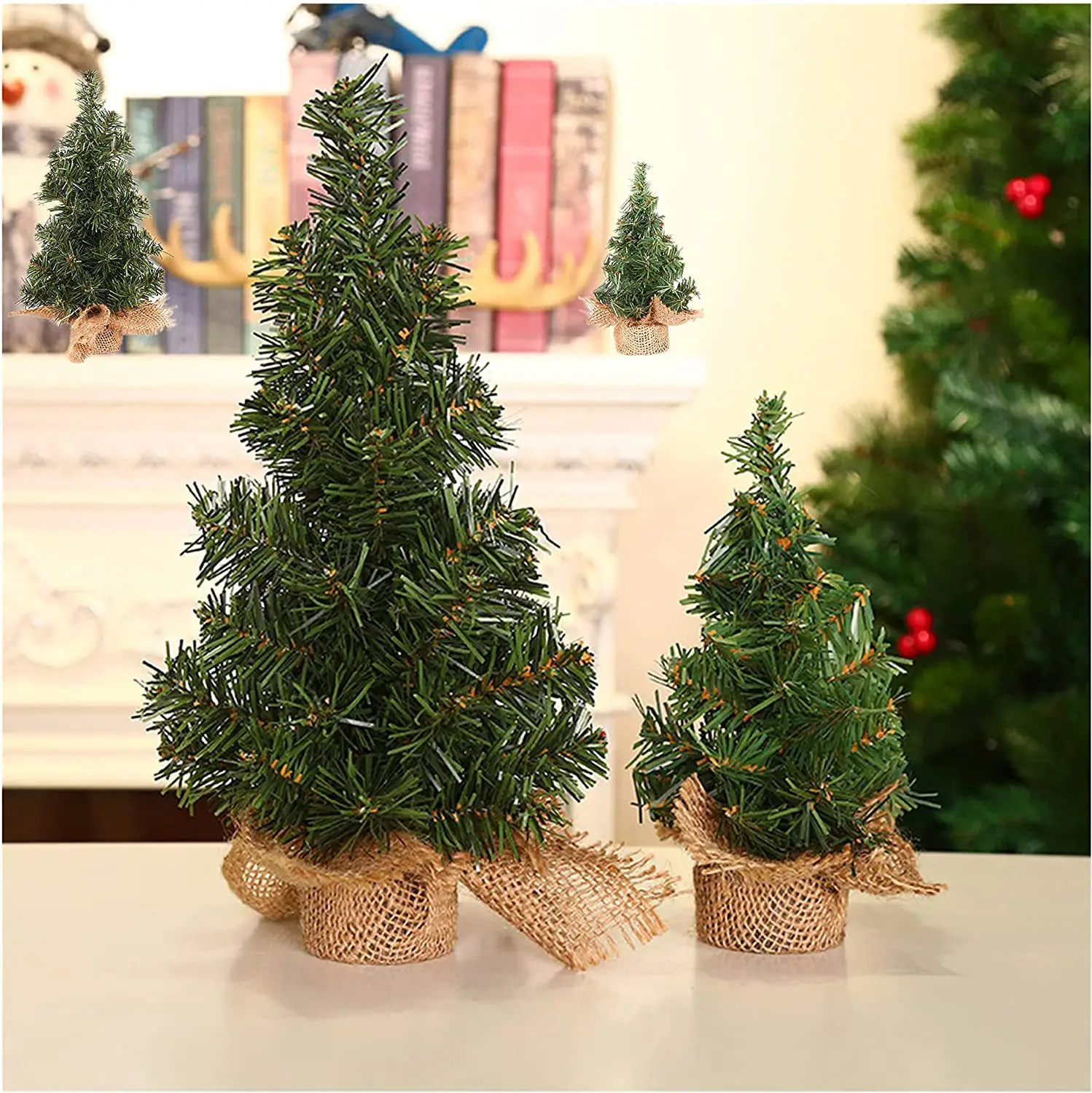 

1PC 20/30CM Christmas Tree Desktop Mini Christmas Tree Home Decoration DIY Handicrafts New Year Christmas Party Decorations