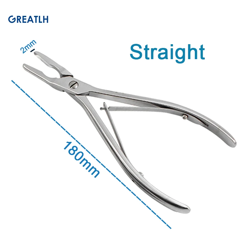 Imagem -04 - Double Joint Straight Bone Rongeurs Instrumento Ortopédico Aço Inoxidável 180 mm 240 mm