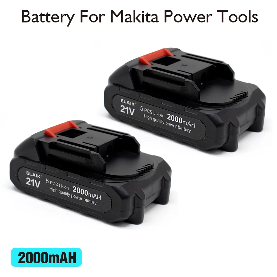 21V Rechargeable Battery 2000mAh Lithium Ion Battery For Makita Electric Power Tool Battery