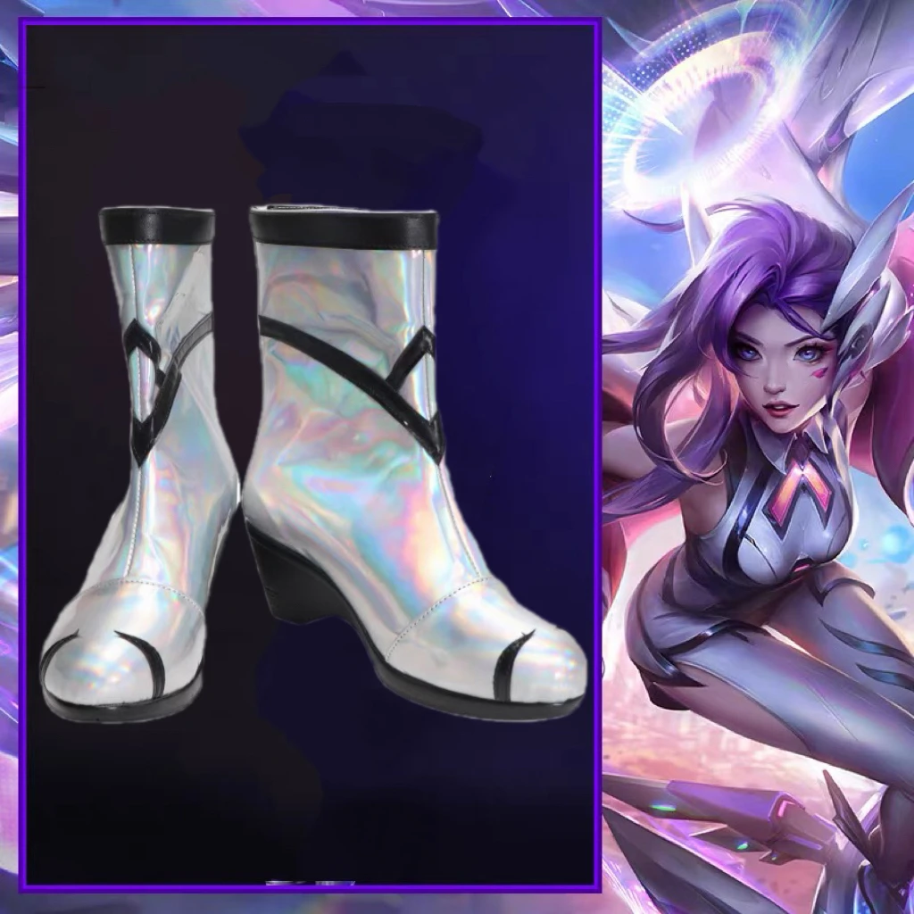 

LOL Battle Dove Seraphine Обувь для косплея Игра LOL Anima Squad Seraphine Сапоги для косплея Хэллоуин Женский костюм Новая кожа