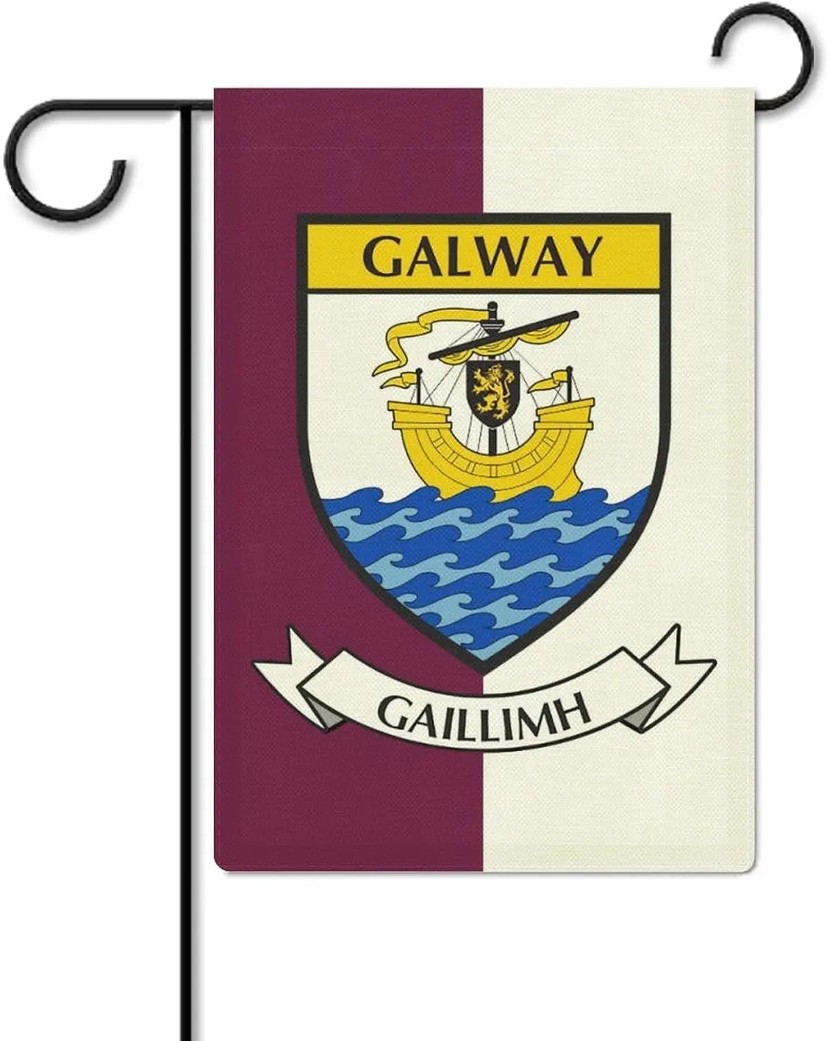 Garden Flag 12X18 Inches Double Sided Galway County Printed Patriotic Banner Decor for Outside House Indoor Yard Day PPZ