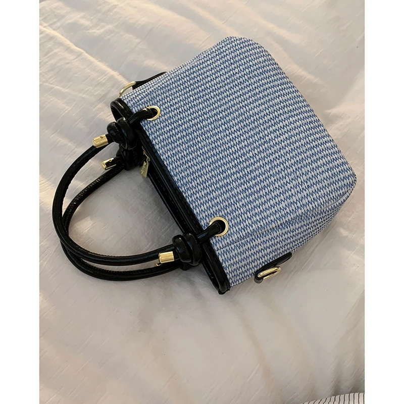 

Summer Handheld Woven Square Bags for Women 2025 New Fashion Versatile Shoulder Crossbody Bag