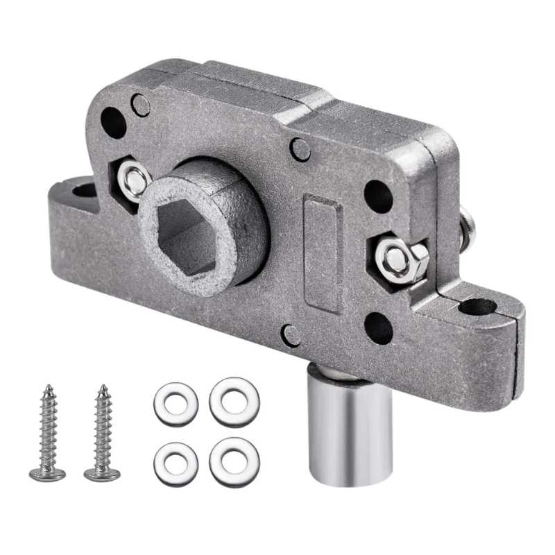 A2UC 1020281K1A Roof Vent Lift Mechanism Replacement Part With Square Drive Socket, Metal Mounting Plate, Articulated Arm,