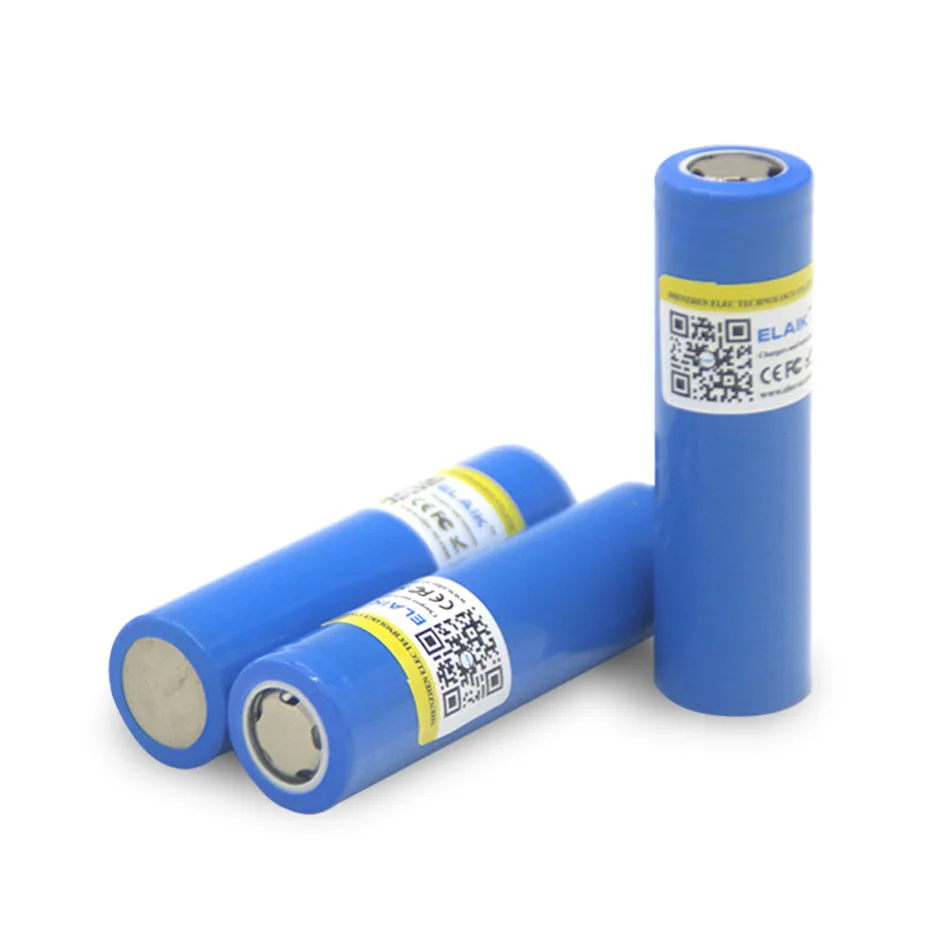 ELAIK-batería de litio 18650, pila recargable de 2000 mah, 3,7 v, 4,2 V, 10-15c