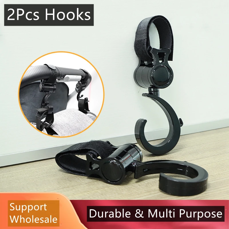 

2PCS Baby Stroller Hook Multi Purpose Pram Hook Baby Stroller Accessories Shopping Prop Hanger Baby Bag Shopping Pram Hook