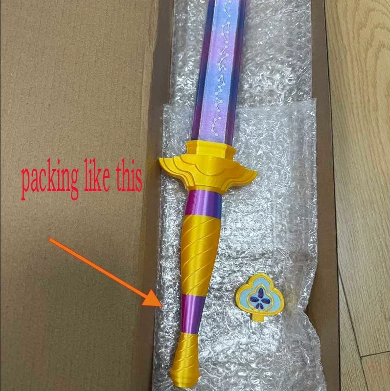 سيف Kpop رومي مع رمز ملابس شيطان لعب الأدوار الصيادين السيف تأثيري الدعامة النساء الرجال هالوين كرنفال زي الملحقات