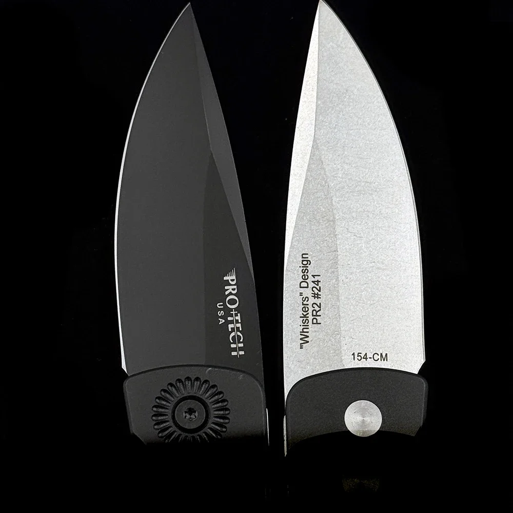 PROTECH BR-2 T6 aluminum inlaid carbon fiber handle outdoor tactical hunting self-defense multi-purpose EDC pocket folding knife