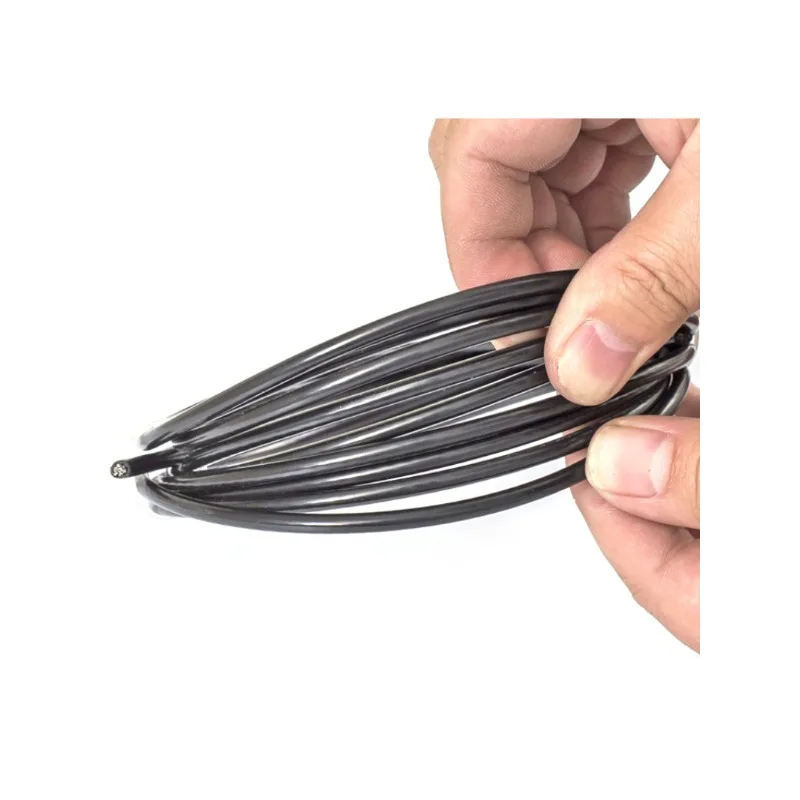 1/5 متر حبل أسلاك الفولاذ الأسود PVC المغلفة 7X7 7*19 ضياء 1/1.2/1.5/2/3/4/5/6 مللي متر الفولاذ التعامل مع تعليق الصلب كابل حبل #5