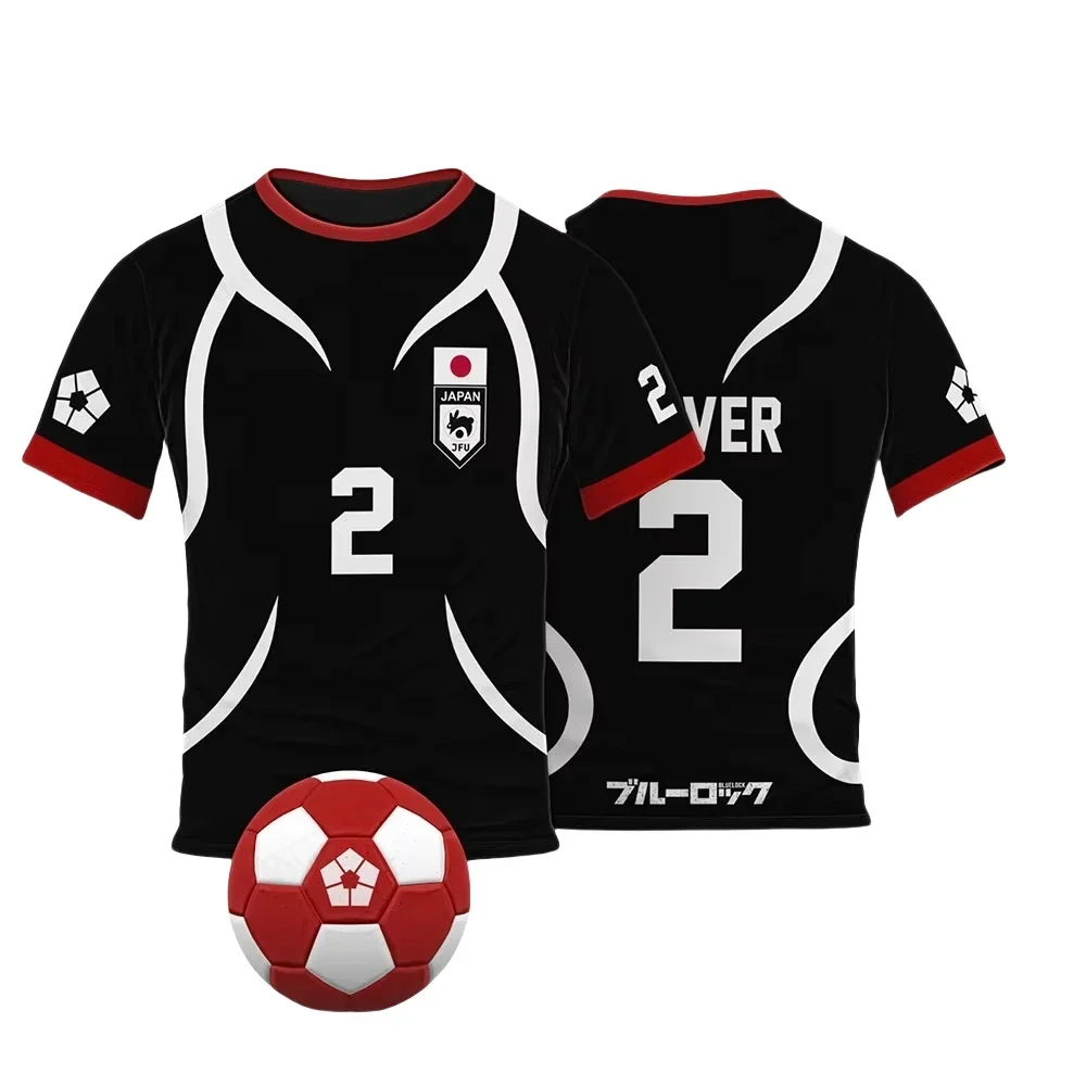 رجل أنيمي جيرسي الأزرق قفل Sae Itoshi دور اللعب ثلاثية الأبعاد تي شيرت مطبوع الرجال النساء موضة المتضخم قصيرة الأكمام تي شيرت تنفس #1