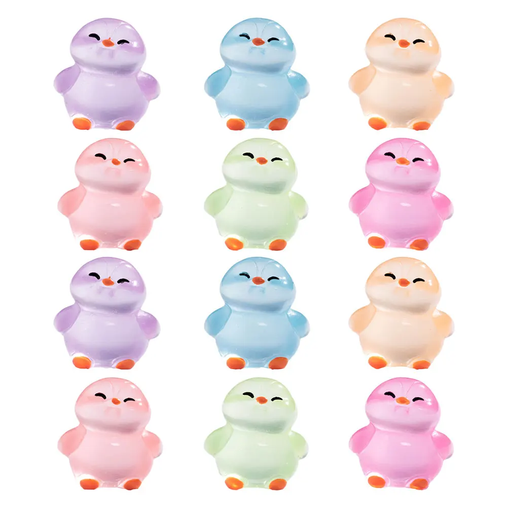 

Micro Landscape Statue Luminous Resin Glow The Dark Figure Figures Animal Mini Ornaments Arctic Animals Figurine