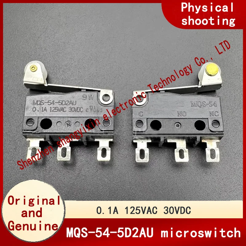 Original Q-54-5D2AU microswitch 3 pin travel limit Light touch with roller handle 0.1A 125VAC 30VDC