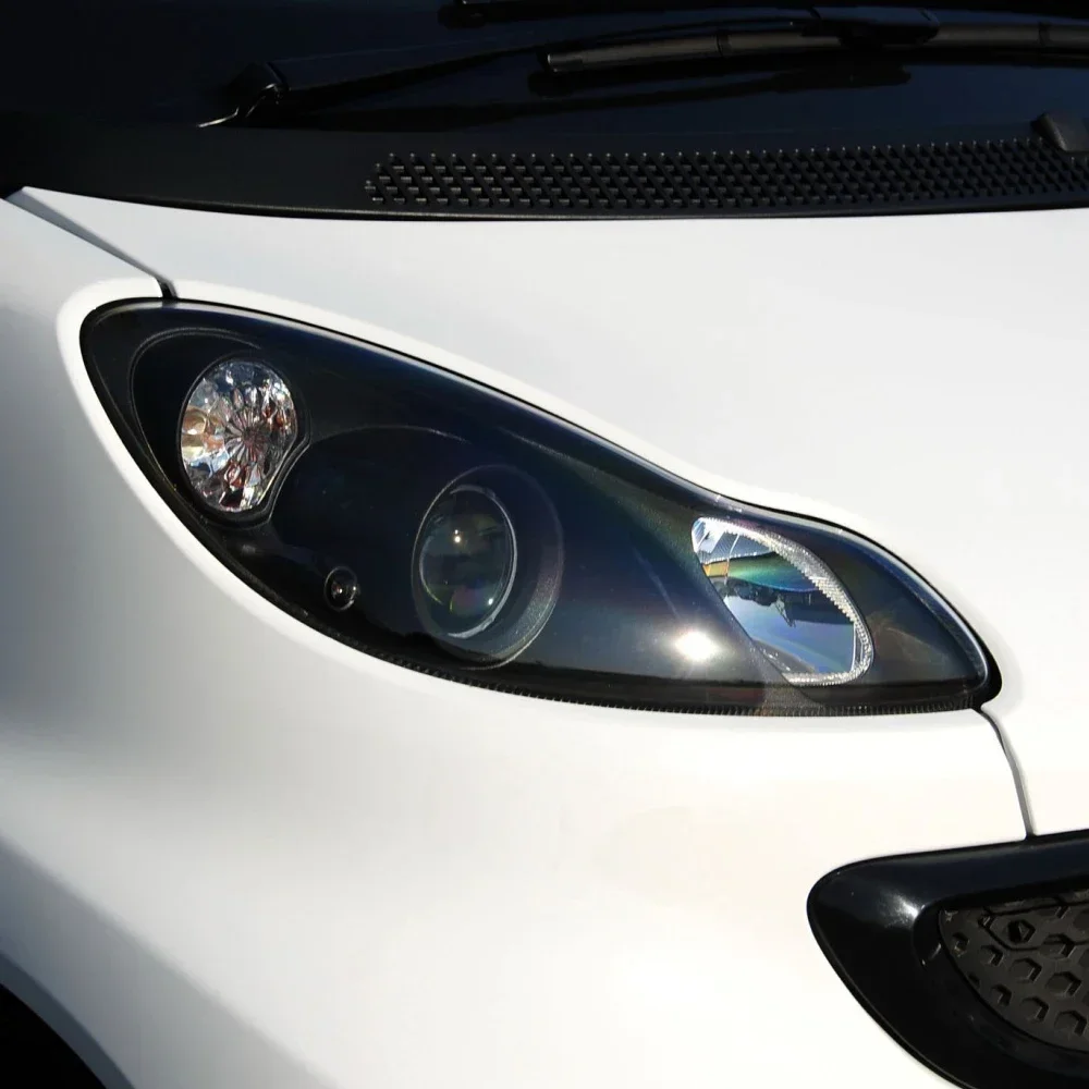 For Mercedes-Benz Smart W451 2012 2013 Headlights Shade Transparent Mask Cover Lens Lampshdade Headlamp Shell Plexiglass